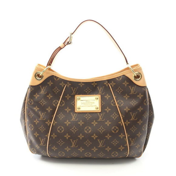 Louis Vuitton Galliera Monogram Shoulder Bag Leather Brown - Picture 1 of 7